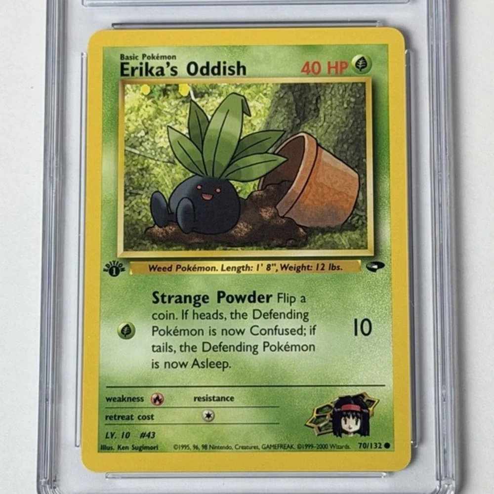 Erika's Oddish 70/132 1st Edition CGC 9 Mint TCG Pokemon 2000 Gym Challenge WotC
